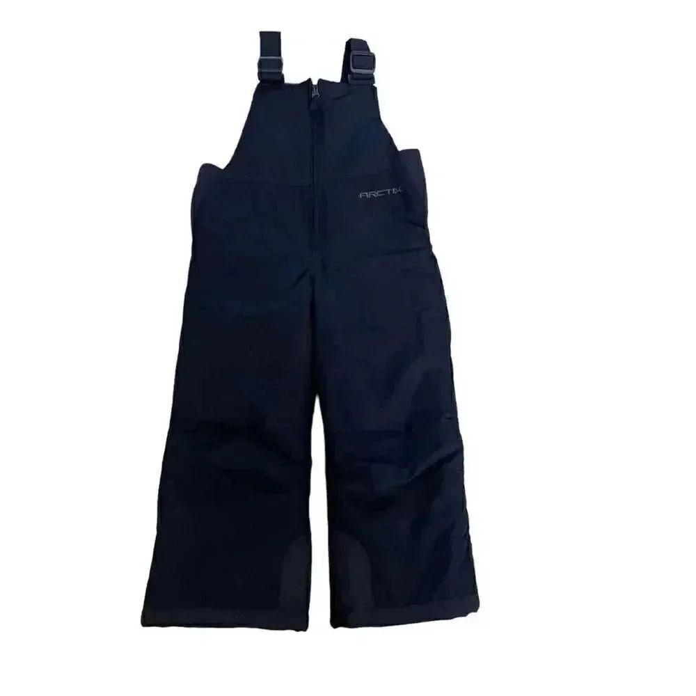 Arctix Toddler Kids  Snow  Pants Nautical Black Adjustable Straps SZ 3T # 1565